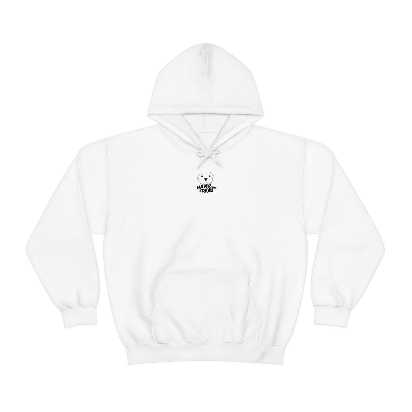 White Einstein Unisex Hooded Sweatshirt