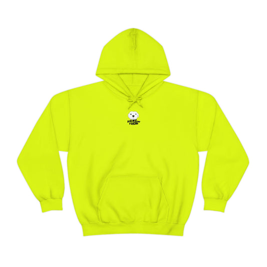 Safety Green Einstein Unisex Hooded Sweatshirt